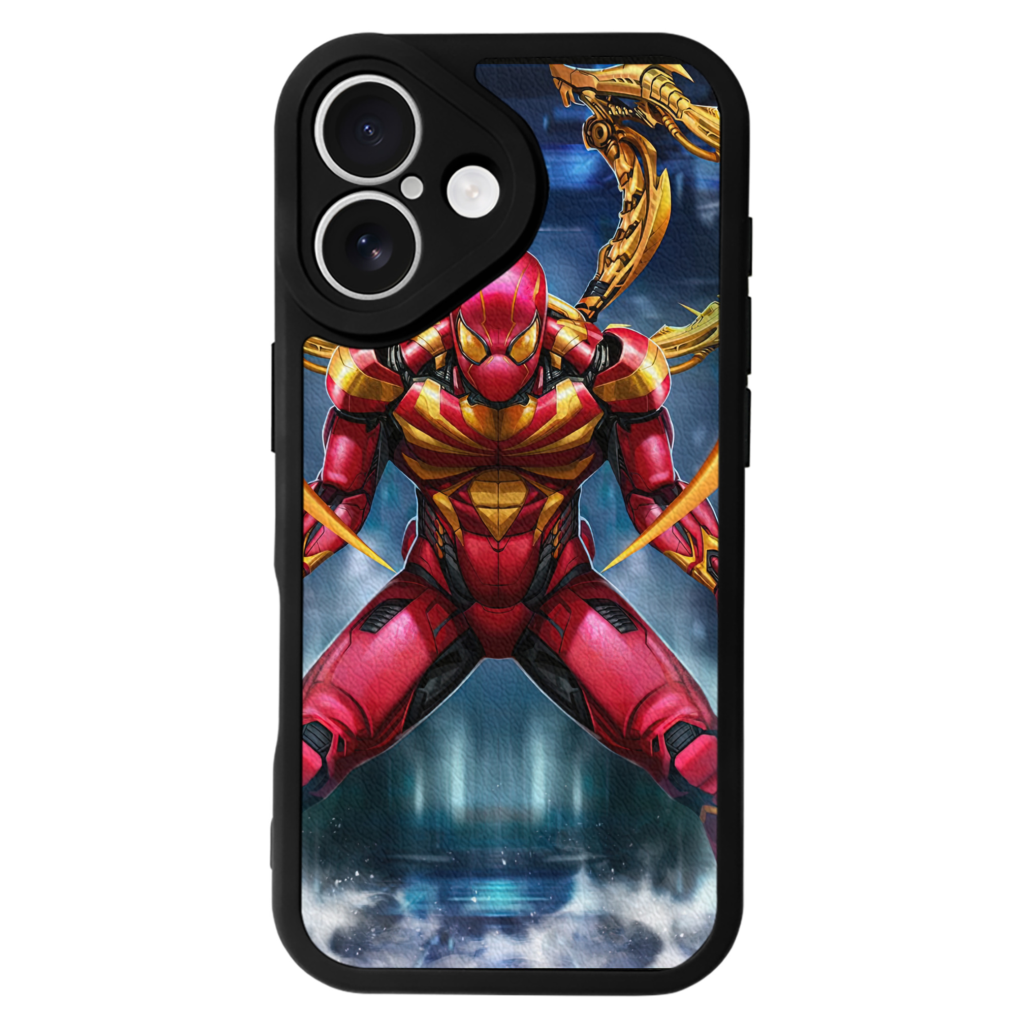 Spider Man スパイダーマン 【iPhone 16シリーズ対応】シリコンスマホケース（レザー調） 材質：シリコン